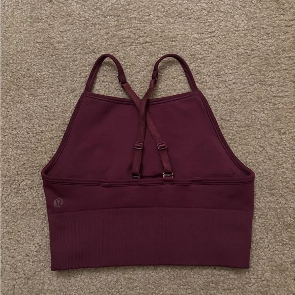 lululemon athletica High-Neck Bralette - Wine (see description) - Picture 2 of 5